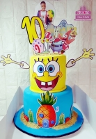 Sponge Bob 2 Tier Cake